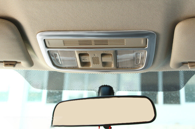 Front Reading Lamp Frame Cover Trim for Honda for Civic 10th 2016-2021 Silver Matte