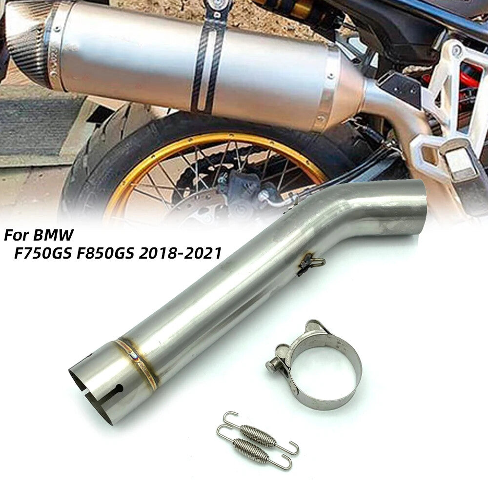 Motorcycle Slip-On Link Pipe Connect Tube for BMW F750GS F850GS F850GS ADV 2018-2022