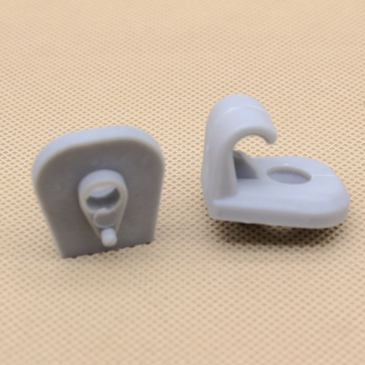 2-Pack Gray Sun Visor Clip Hooks MR653862 for Mitsubishi Pajero Sport Triton