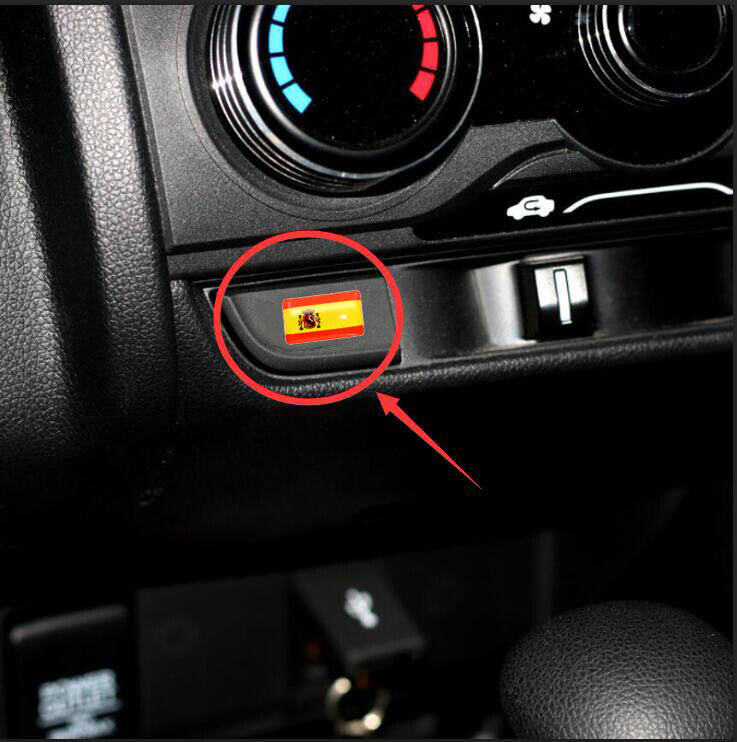 DIY Spanish Steering Wheel Sticker Emblem Badge Performance Sticker for Car SUV