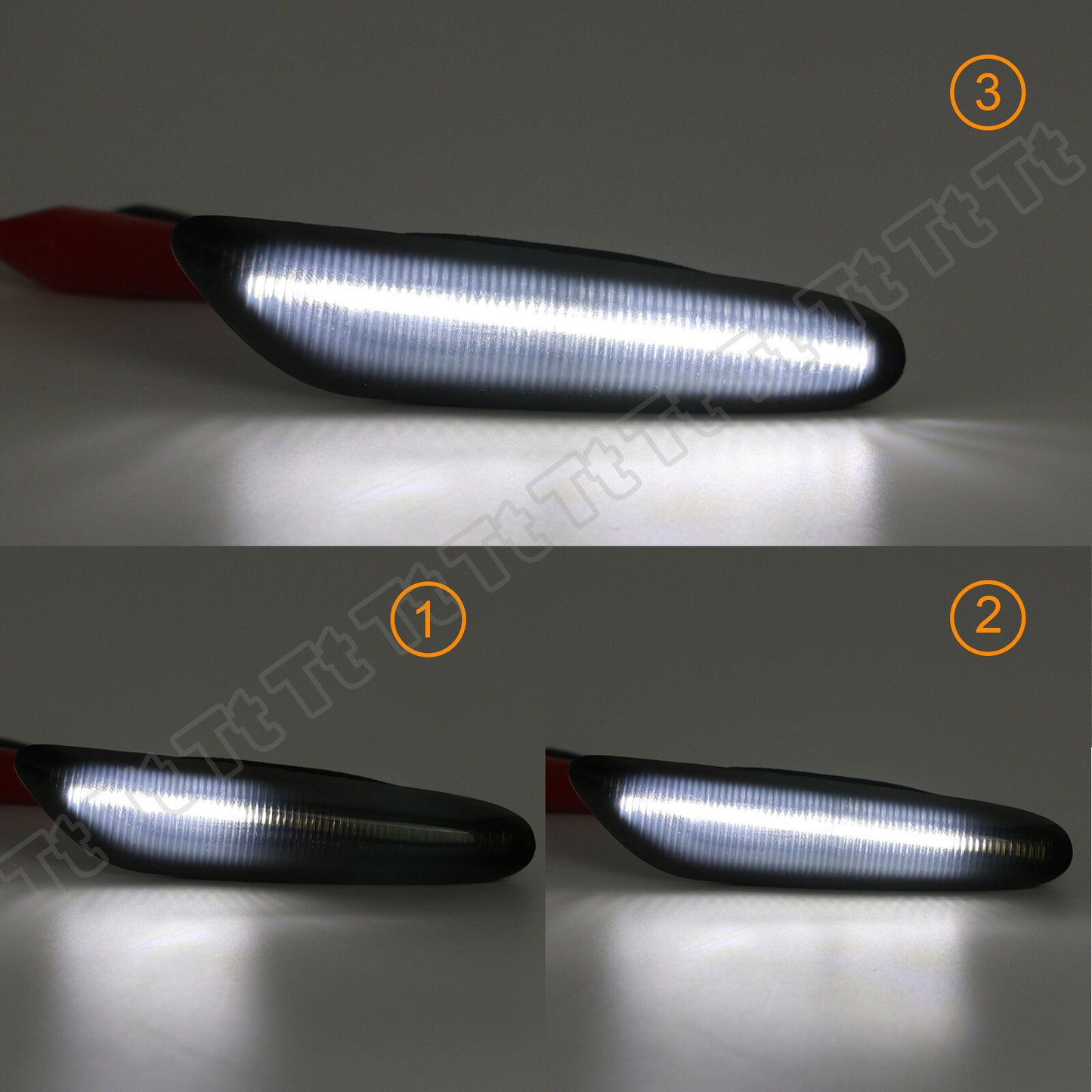 White LED sequential side marker lights for BMW E60, E61, E82, E88, E90, E91, E92, E93