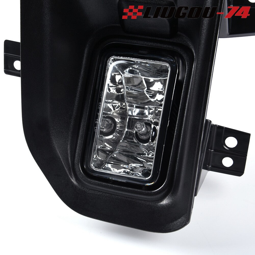 Suitable for 2015-2017 for Ford F-150s. Transparent lens front bumper fog lights and driving lights.