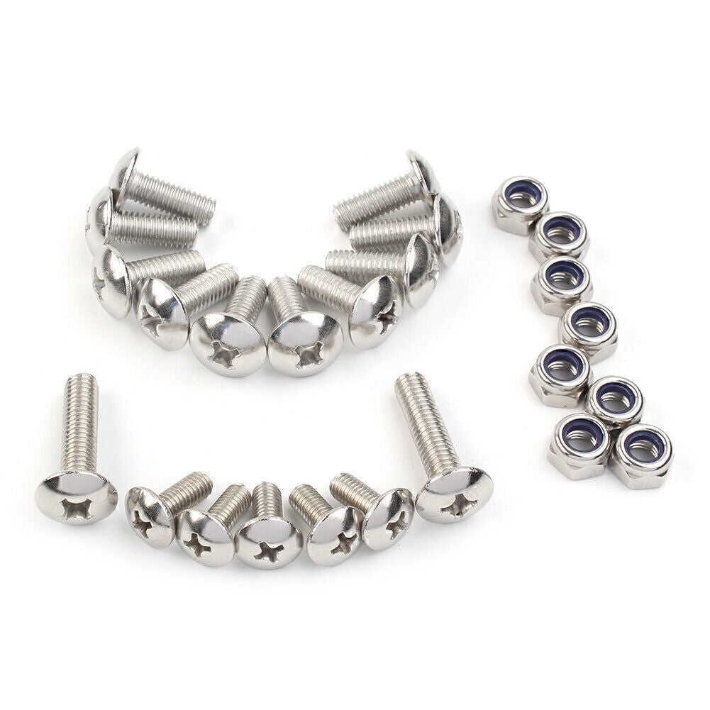 25 Piece Fender Bolt Screw Nut Mount Kit Plastics Hardware for Yamaha Banshee
