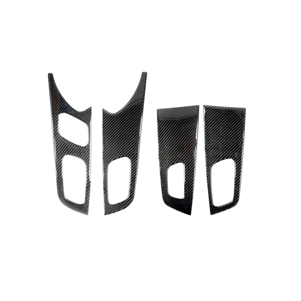 4Pcs Carbon Fiber Interior Door Handle Cover Trim for Honda CRV CR-V 2015-2016
