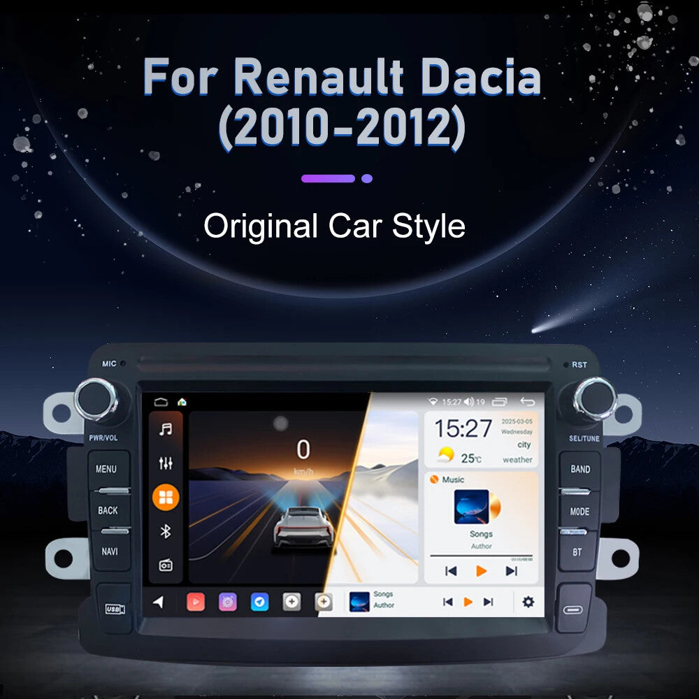 Android CarPlay Car Radio for Renault for Dacia 2010-2012 Stereo GPS Player Screen