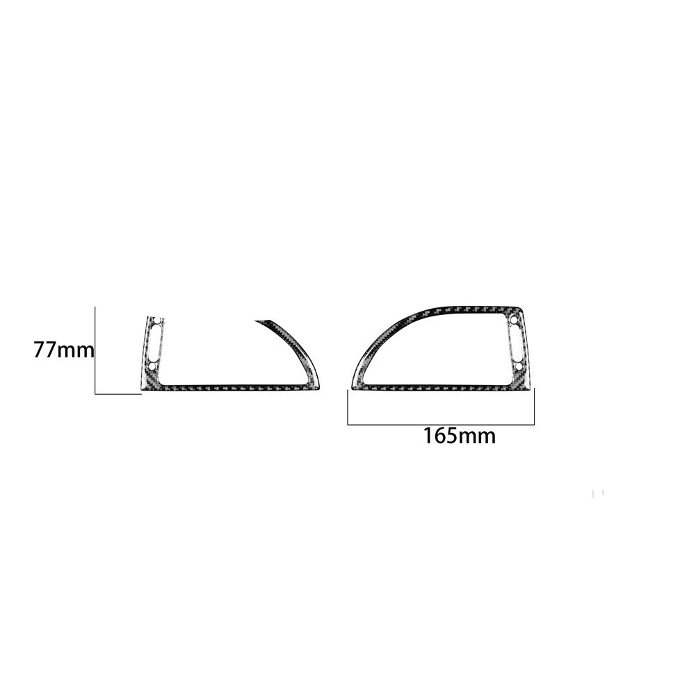 2x for BMW 6Series E63 E64 2004-2010 Carbon Fiber Dashboard Air Vent Cover Trim