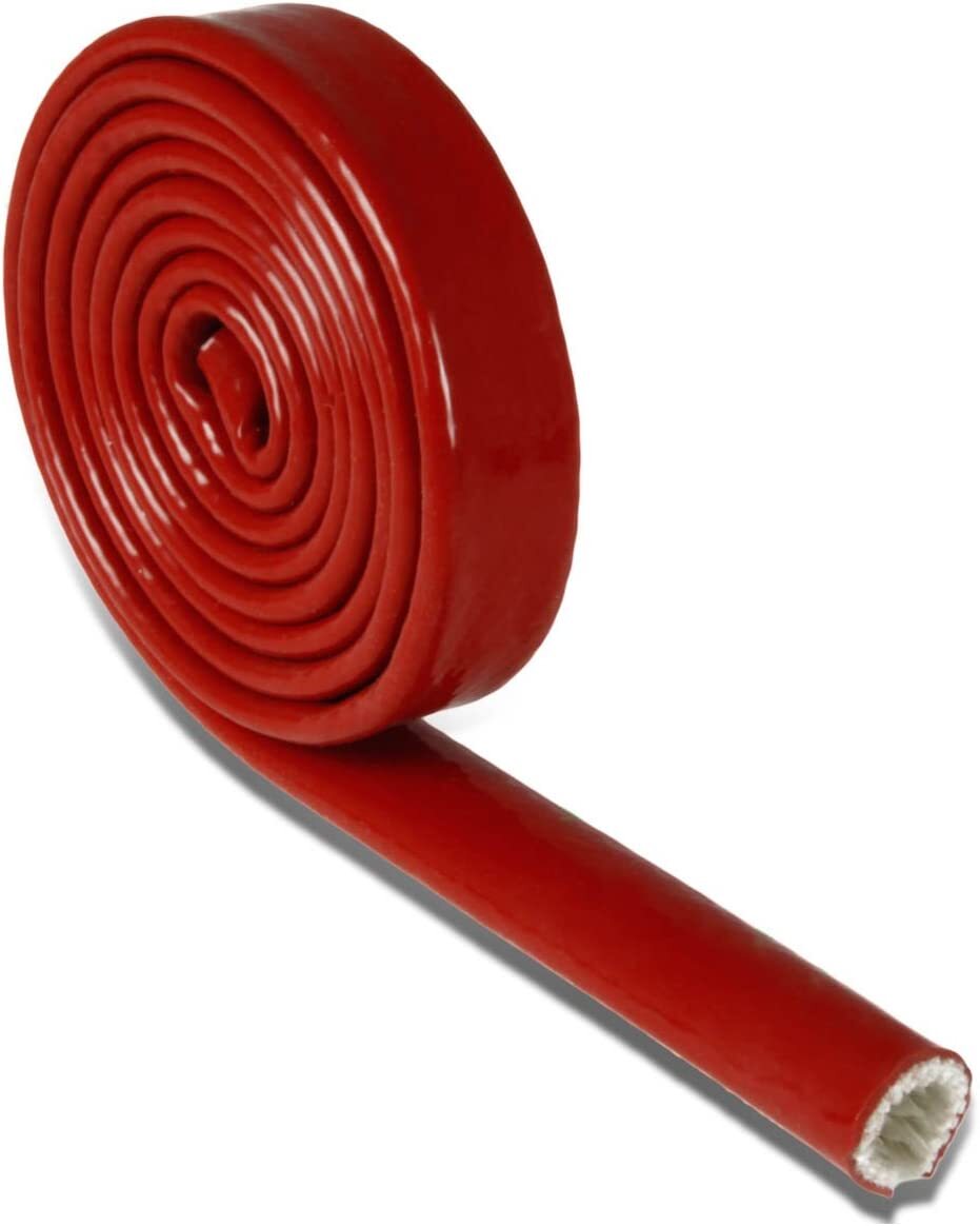 3' Fire Sleeve (3/4') Fits 6AN and 8AN, suitable for oil fuel lines (red).