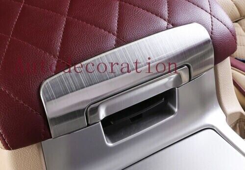 Silver Titanium Console Armrest Box Cover Trim for Toyota for Land Cruiser 2008-2021