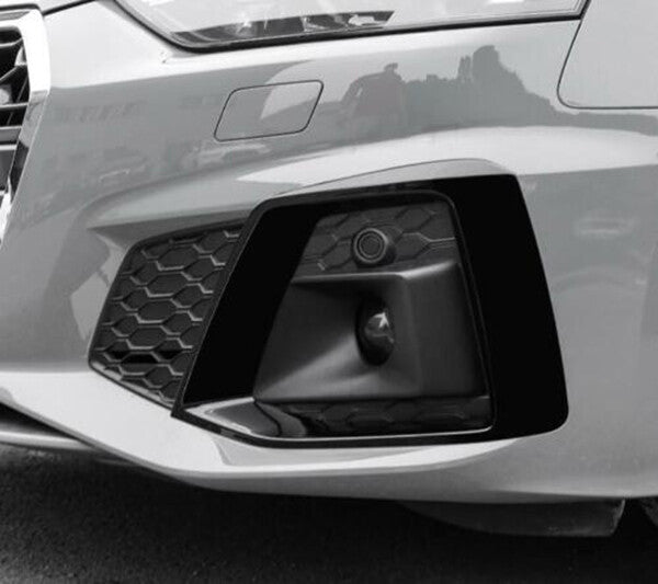 Glossy Black ABS for 2020-2023 for AUDI for A5 S5 Front Fog Light Lamp Frame Cover Trim