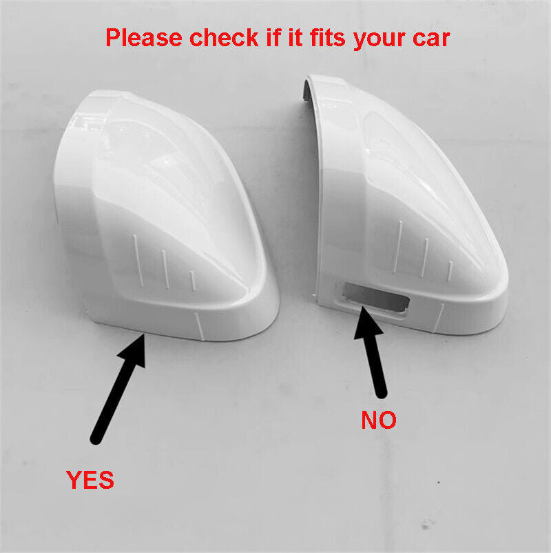 Black Right Side Rearview Door Mirror Cover Shell Cap Fit for Audi A4 2017-2022