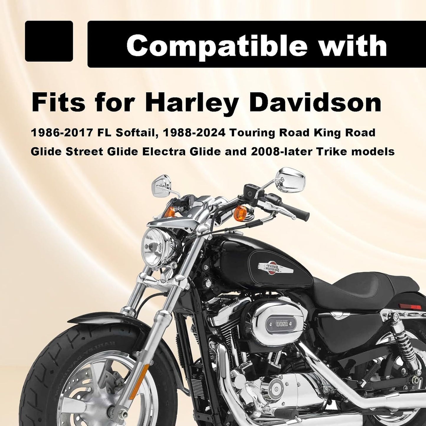 Chrome Shifter Levers Pedals Heel Toe Peg for Harley Touring Road King 1988-2023