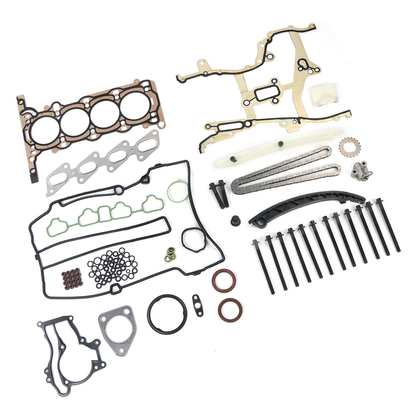 Timing Chain Head Gasket Bolts Kit For 2011-2016 for Buick for Chevy for Cruze 1.4L JV5088