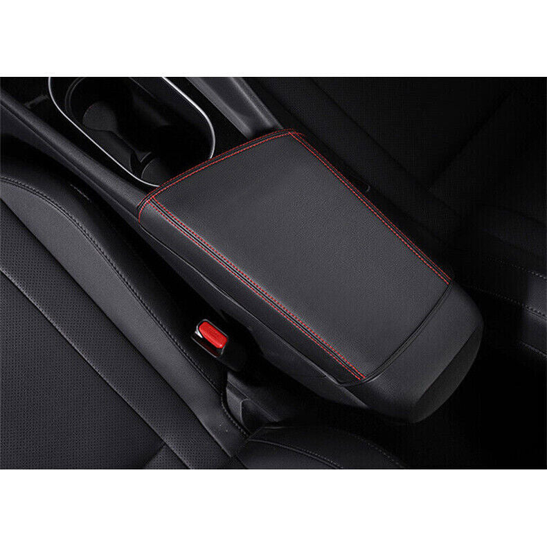 for Hyundai for Elantra 2021-2023 Black PU Armrest Cushion Cover Center Console Pad