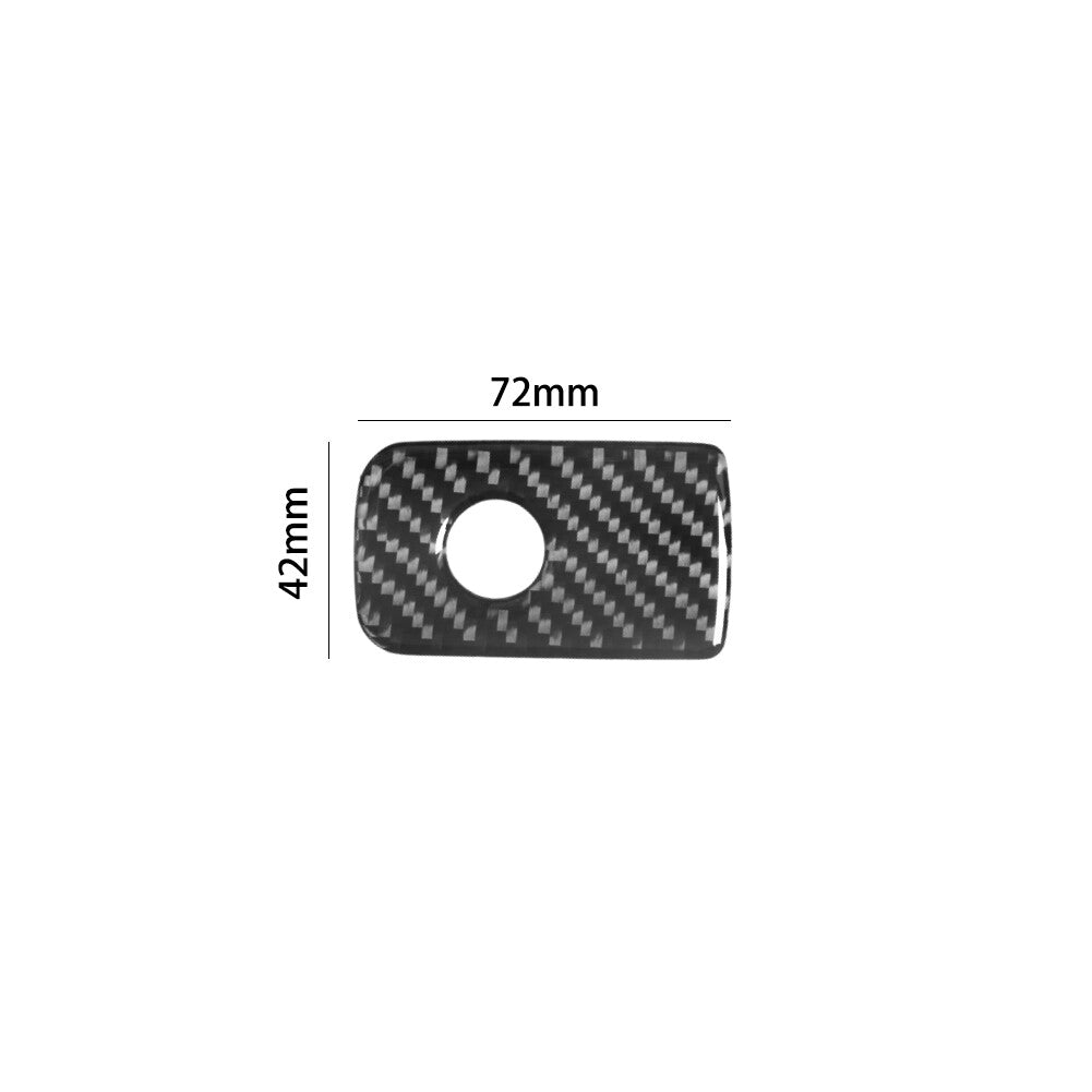 Carbon Fiber Copilot Glove Box Switch Cover Trim for Volkswagen for Tiguan 2013-2017