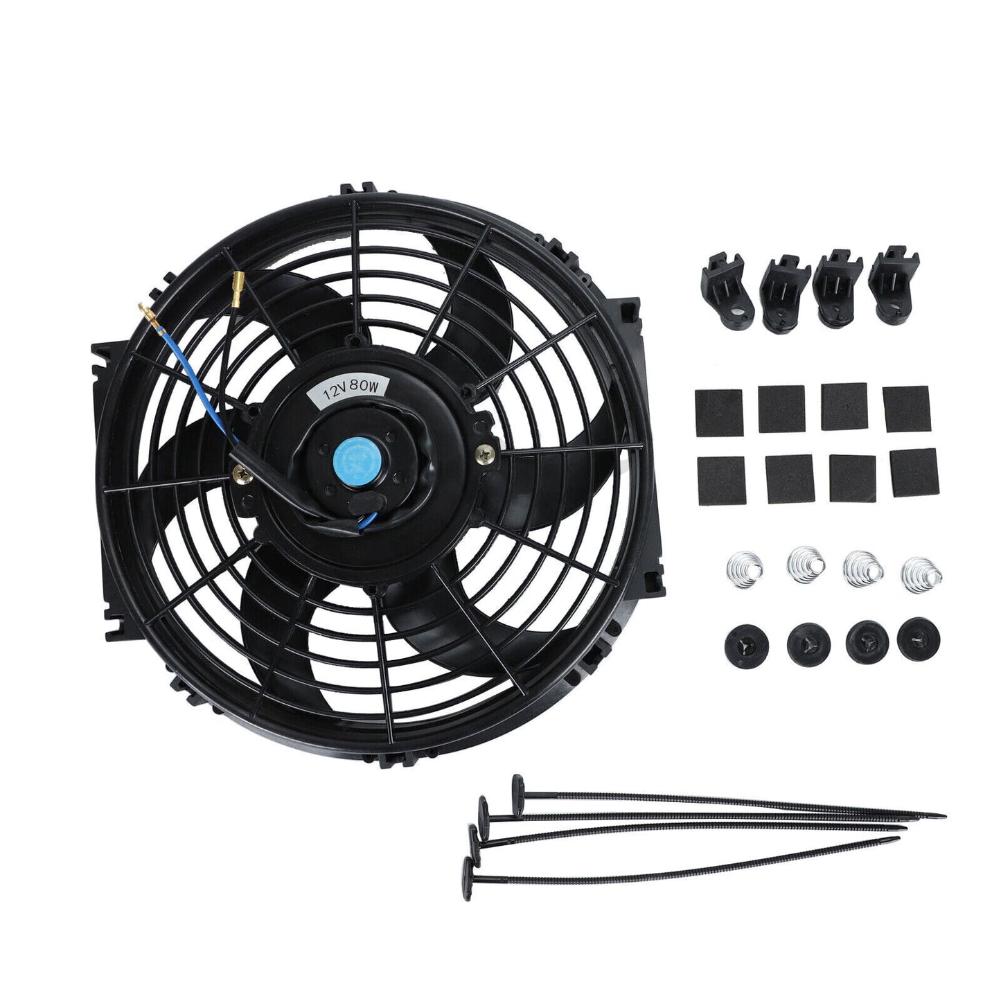 10-inch universal ultra-thin push-pull radiator with 12V 80W high-performance cooling fan