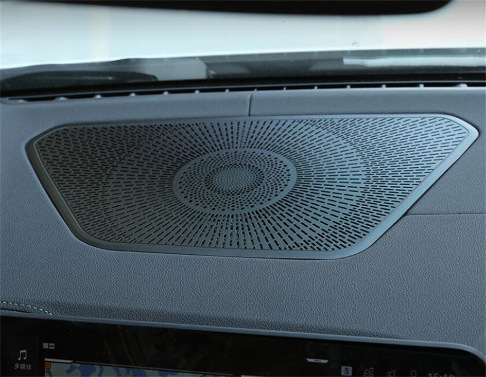 Alloy Black Dashboard Speaker Net Panel Cover for BMW 3 Series G20 G28 2020-2022