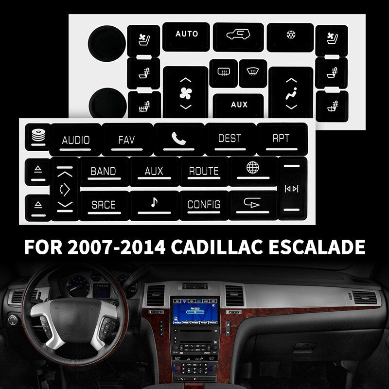 Climate Control Radio Button Repair Decal Sticker For 2007-14 for Cadillac for Escalade