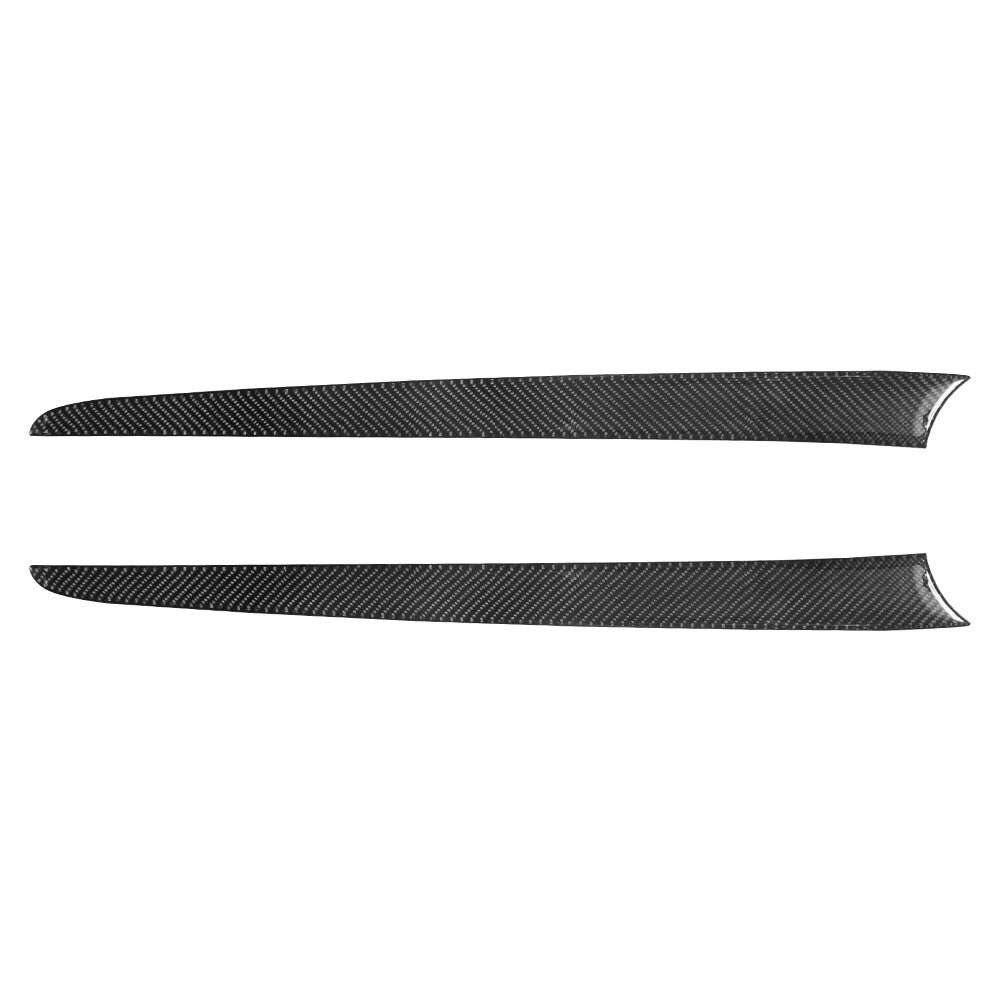 2Pcs Carbon Fiber Front Door Panel Cover Trim for Mitsubishi Outlander 2014-2016