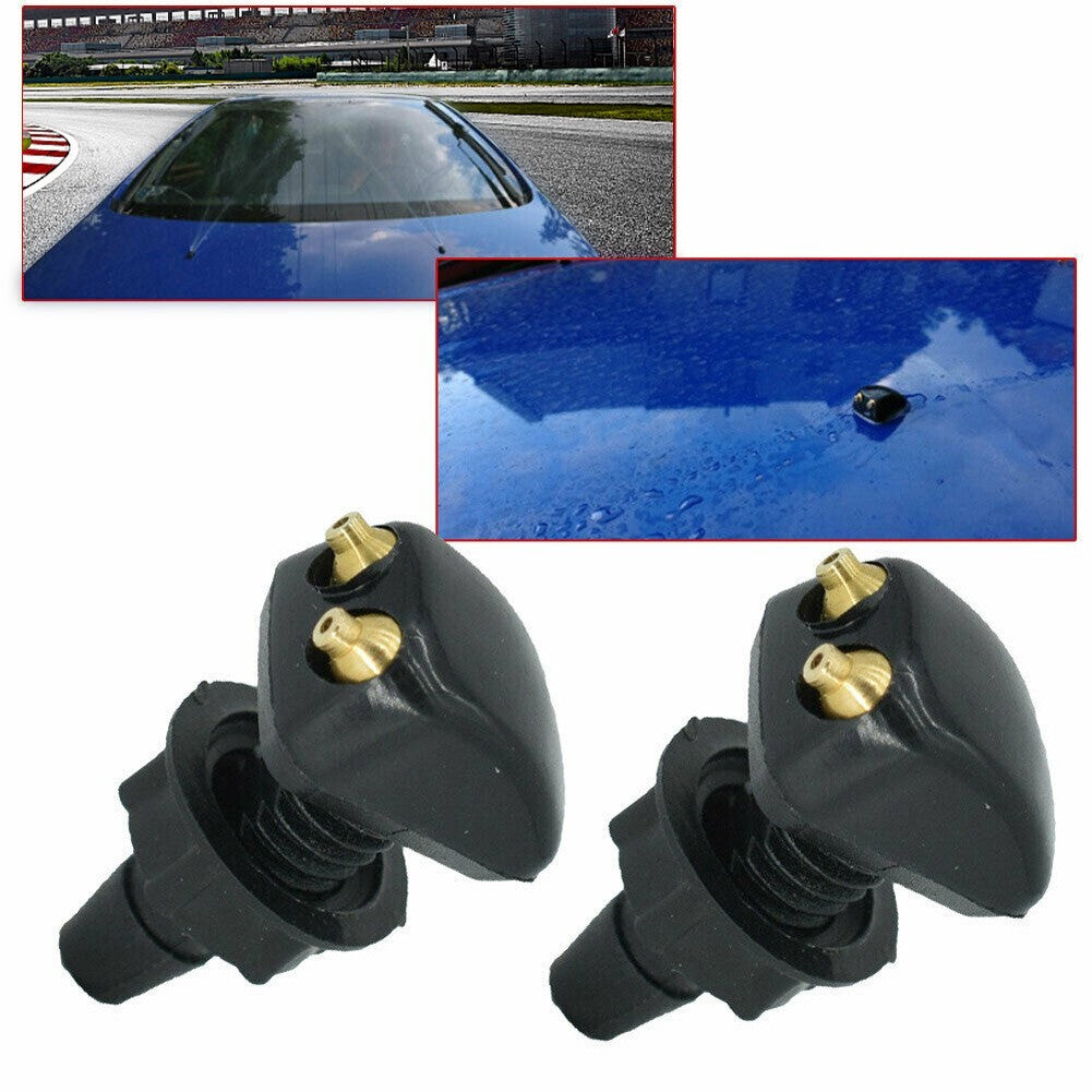 2PCS Dual Holes Adjustable Car Windshield Washer Nozzles Wiper Water Spray-Jet