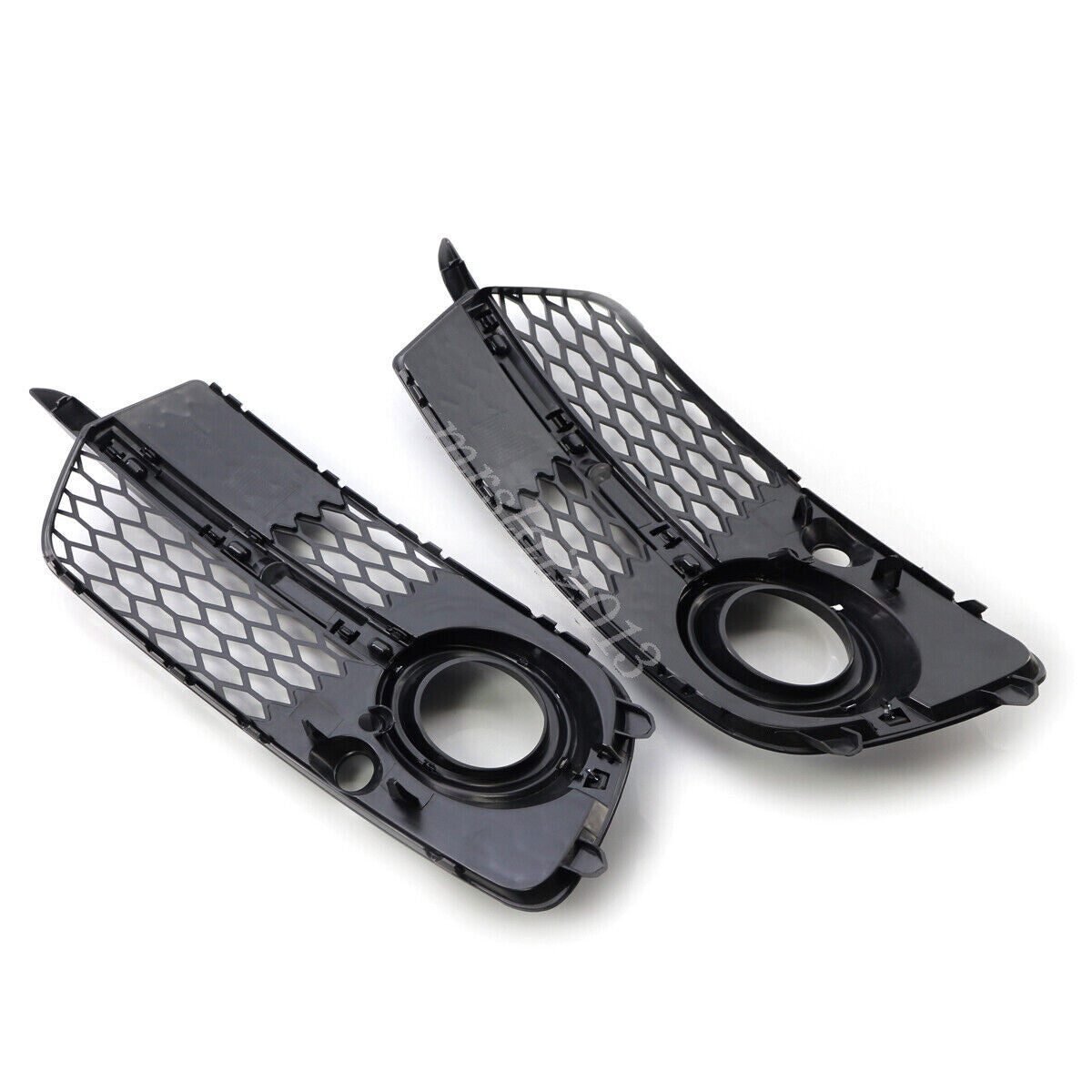 Pair Grille Cover Front Fog Light Grill for Audi for Q5 Sport S-Line 2013-2017
