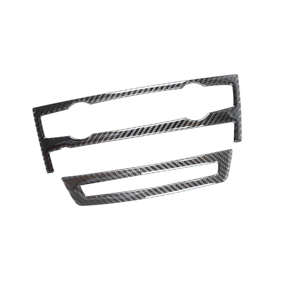 Carbon fiber radio CD control cover for BMW X5 E70 X6 E71 2011-2013