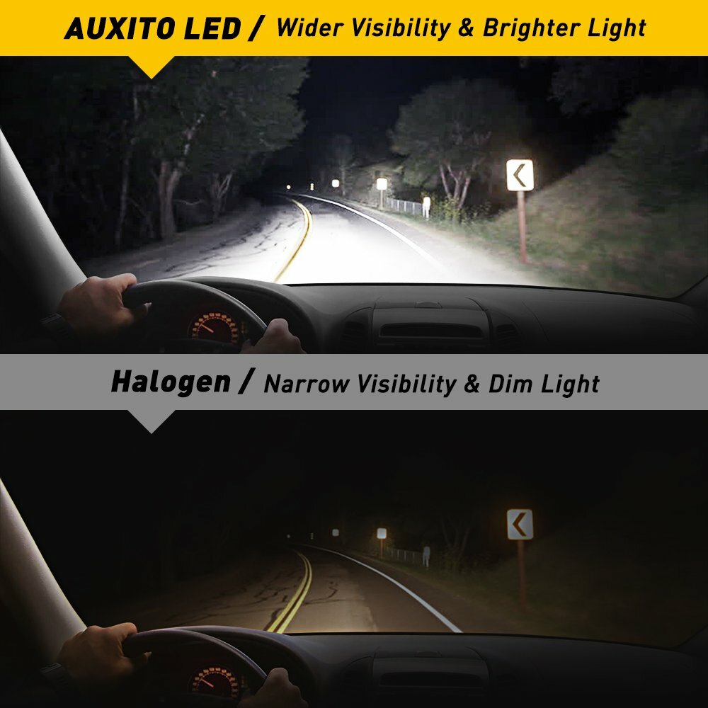 Combination 9005+9006 16000LM CANBUS LED Headlight Kit High and Low Beam Bulbs 6500K White