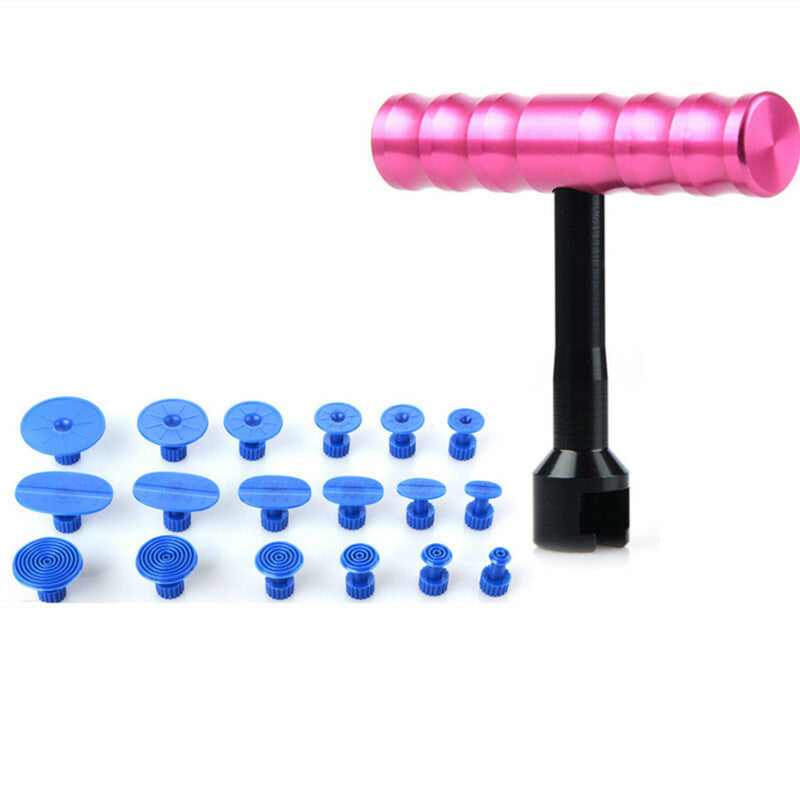 Car Body T-Bar Puller Lifter Tool Glue Gun Panel Paintless Dent Removal Repair