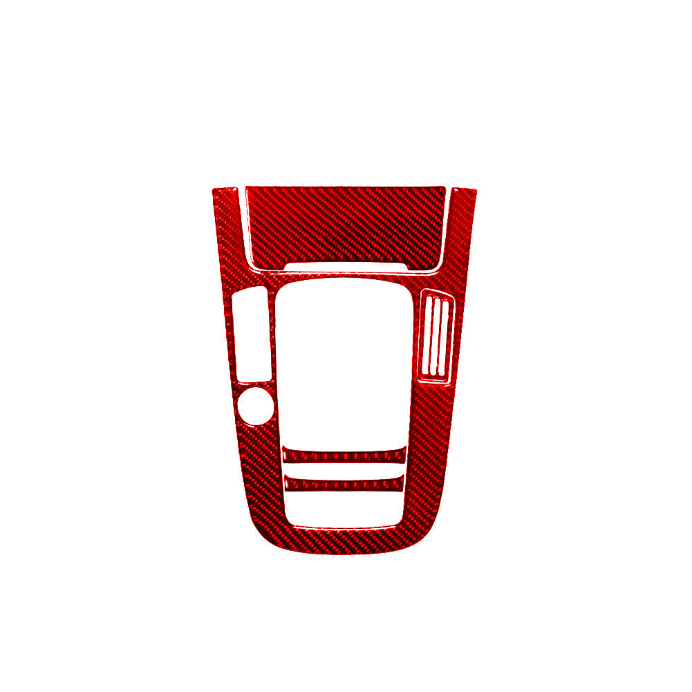 Red 5Pcs Gear Shift Frame Trim Cover Decor Carbon Fiber for Audi Q5 2009-2017