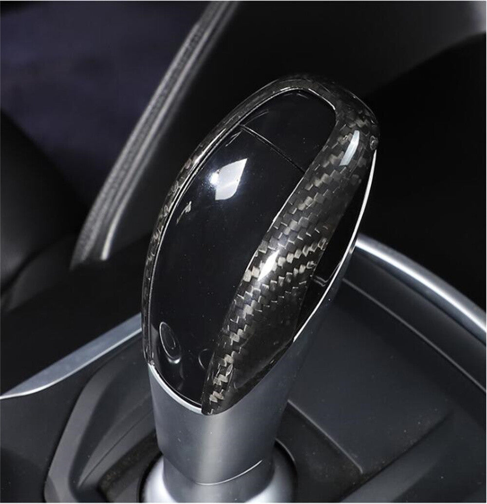 Real Carbon Fiber Gear Shift Knob Cover for Alfa Romeo Giulia / for Stelvio 2015-2019