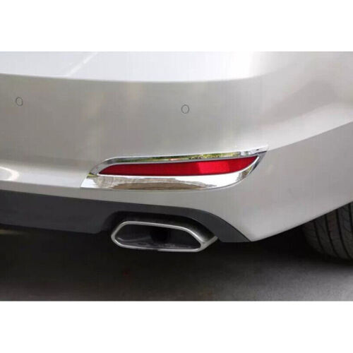 for Hyundai Sonata 2015-2017 Chrome ABS Rear Bumper Fog Light Frame Trim 2X