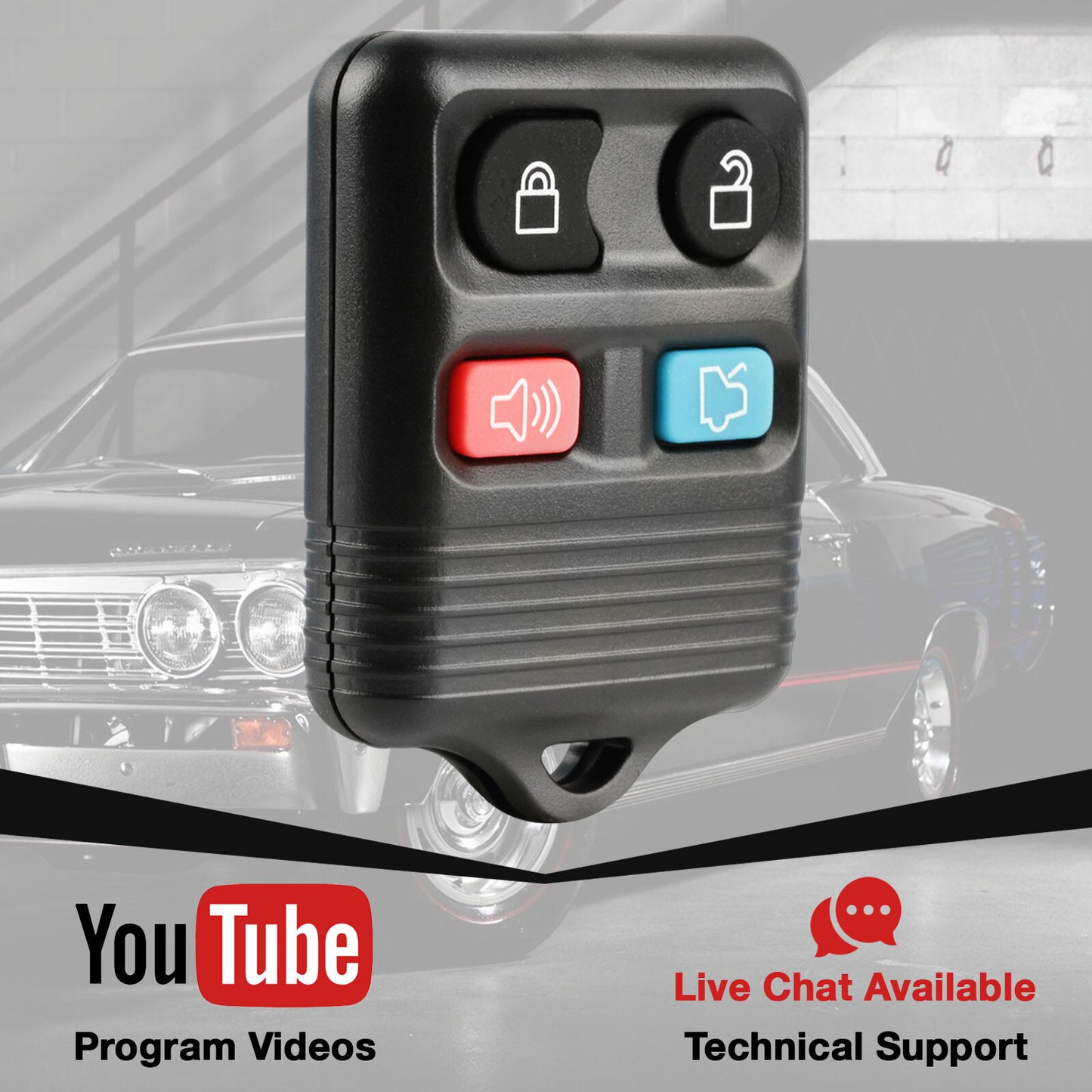 2. Compatible with 2004, 2005, 2006, 2007, and 2008 for Ford Expedition Explorer remote keychains.