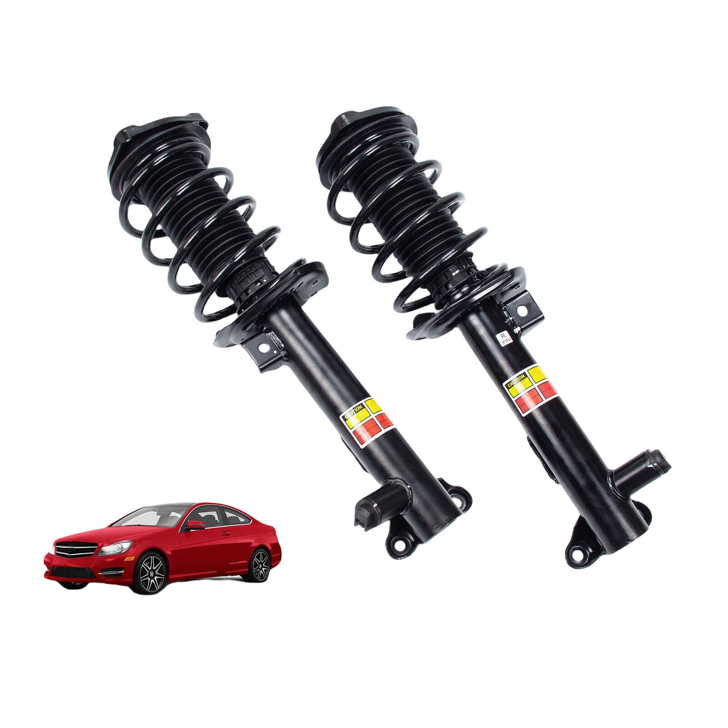 4-piece Assys front and rear shock absorber struts with Active Fit, for Jaguar XF RWD 2009-2015 C2Z26736