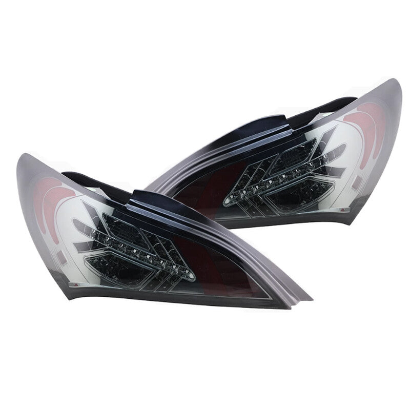 LHRH Black LED Rear Tail Light Brake Lamp for Hyundai 2010-12 for Genesis Coupe 2Dr