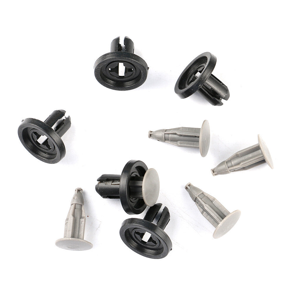 25Pcs Bumper Cover Clip Nylon Push Type Retainer Fastener Black for 4Runner RAV4