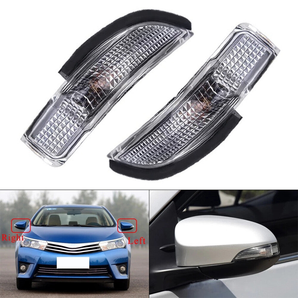 2X for 2014-2017 for Toyota for Camry for Corolla Car Side Mirror Turn Signal Light Lamps