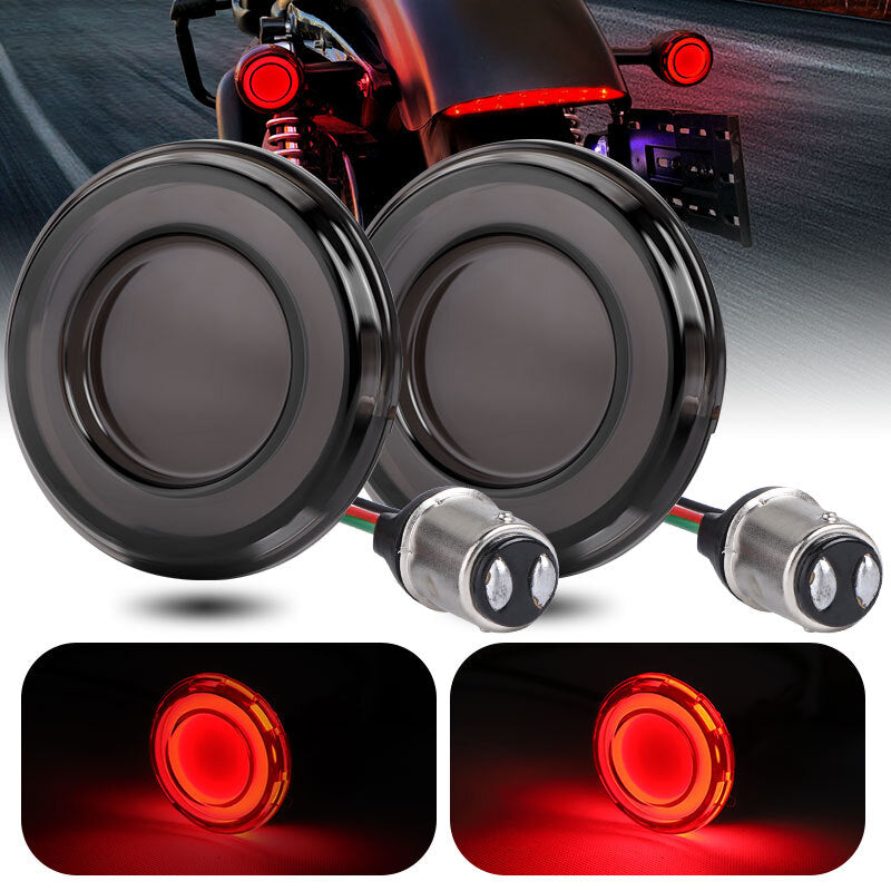 1 Pair Red LED Brake Turn Signal Light 2 inch 1157 Bulb For Touring Trike US