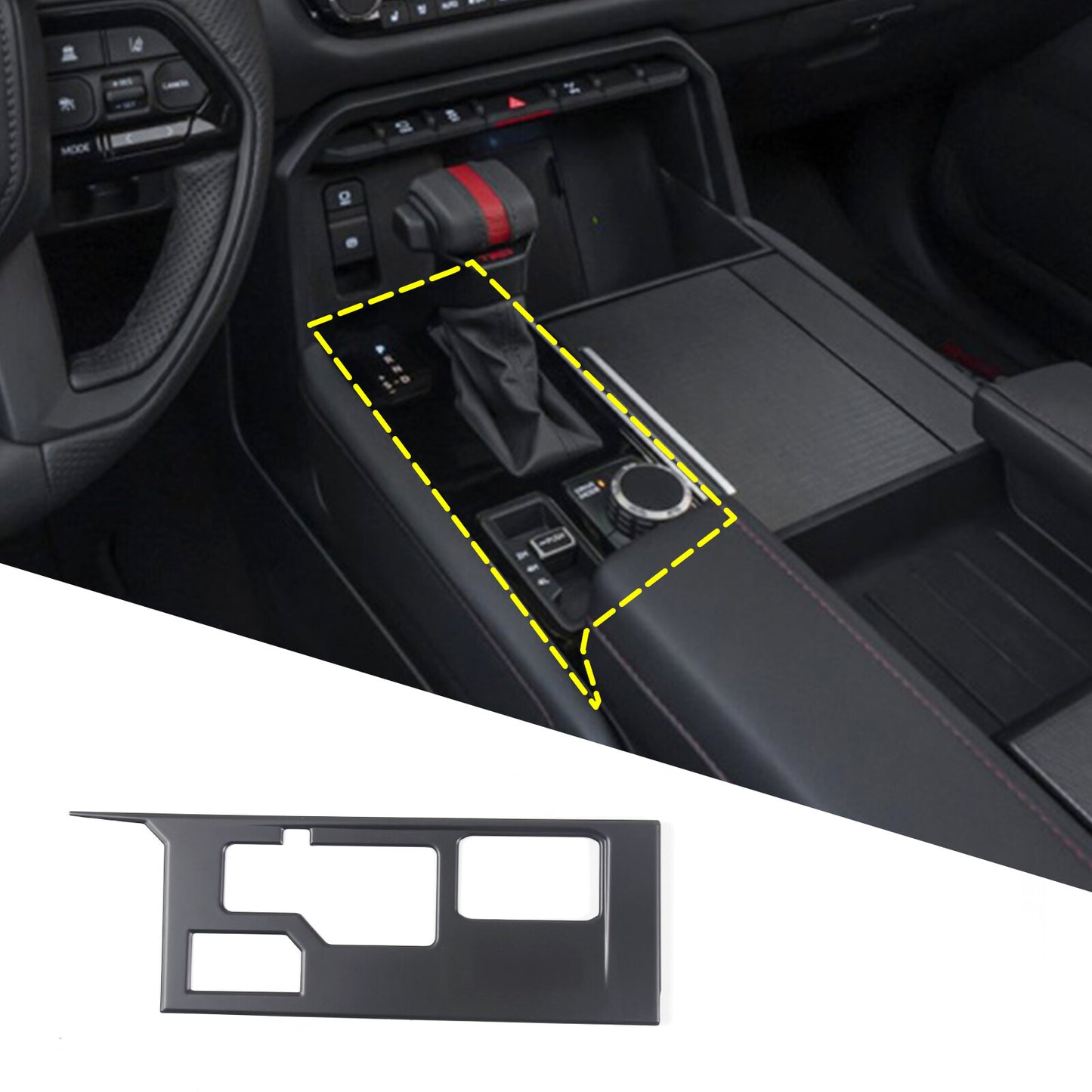 Matte Black ABS Mirror Door Handle Cover Trim Kit for Toyota Tendera 2007 - 2021