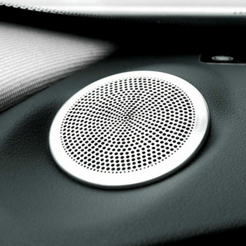 for Jaguar F-PACE 2018-2020 stainless Silver dashboard speaker trim decor cover