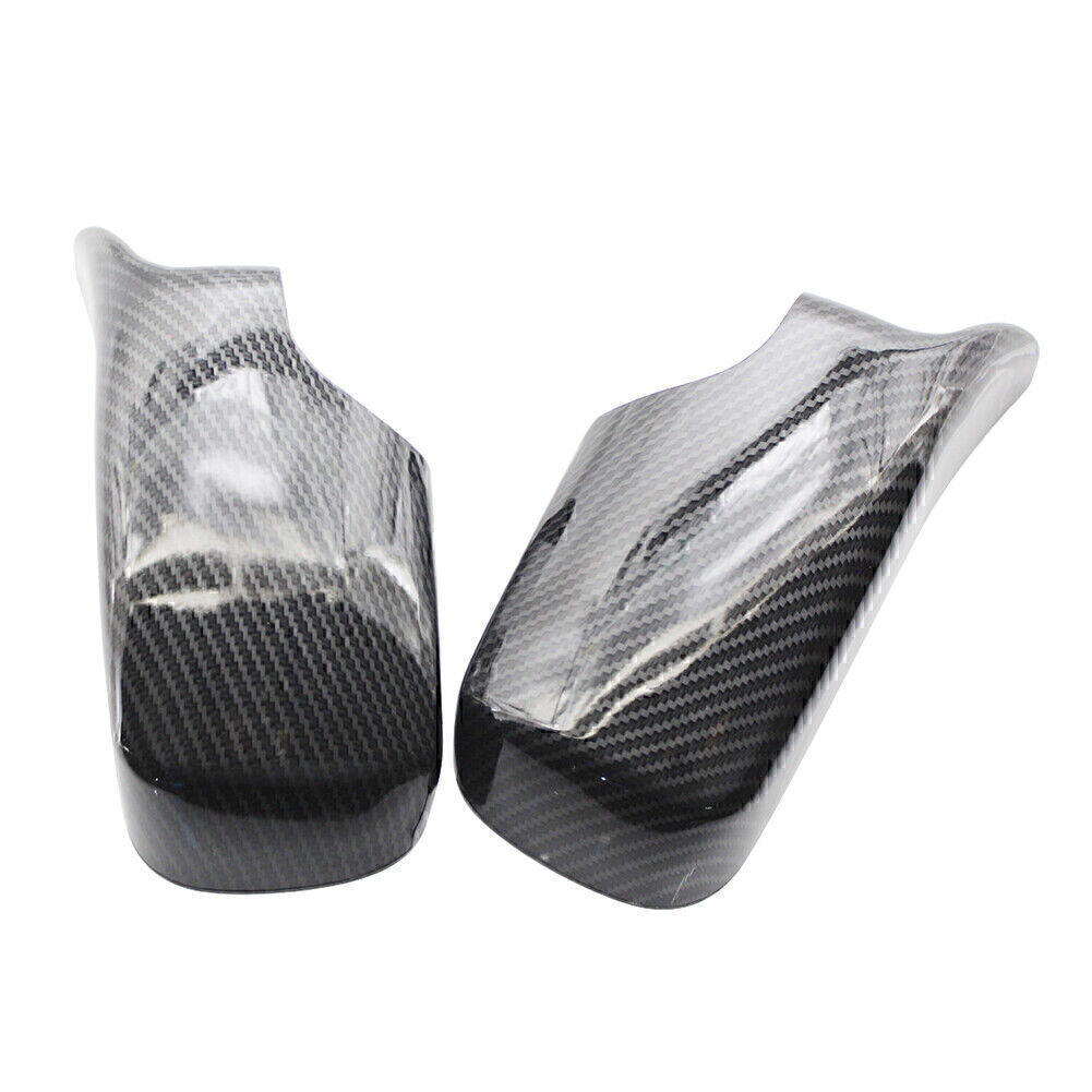 For 1998-2005 2004 2003 02 for BMW E46 2x Rear View Mirror Cover Trim Carbon Fiber