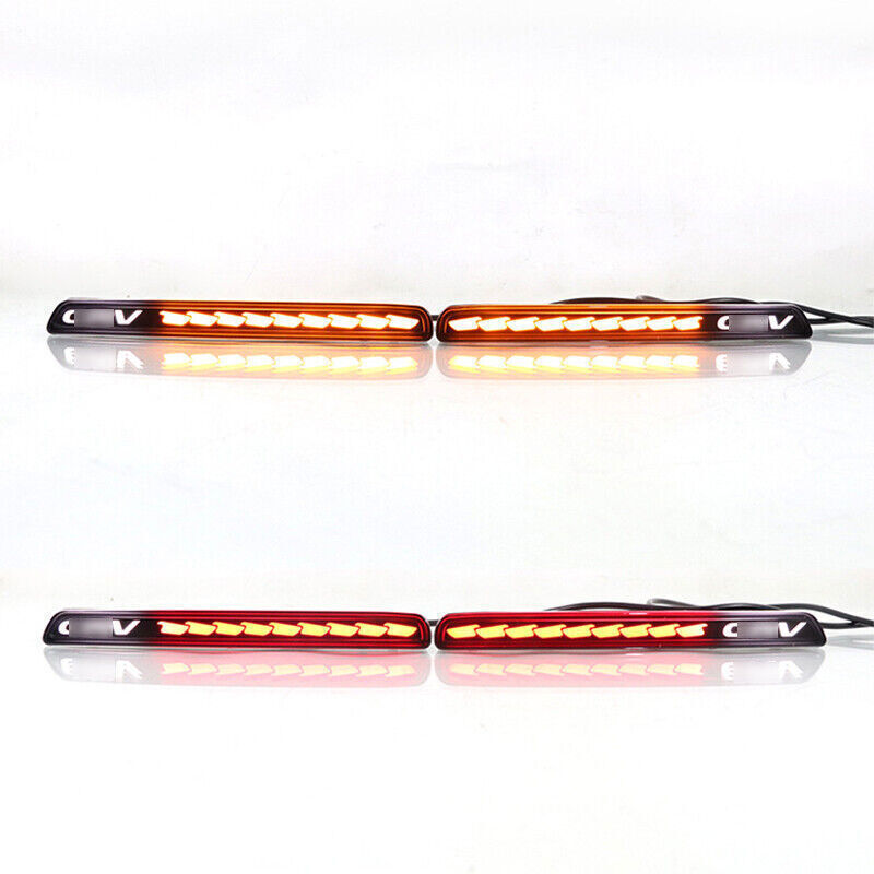 for Honda CRV CR-V 23-24 Smoked LED Rear Fog Light Lamp Tail Bumper Light Sets