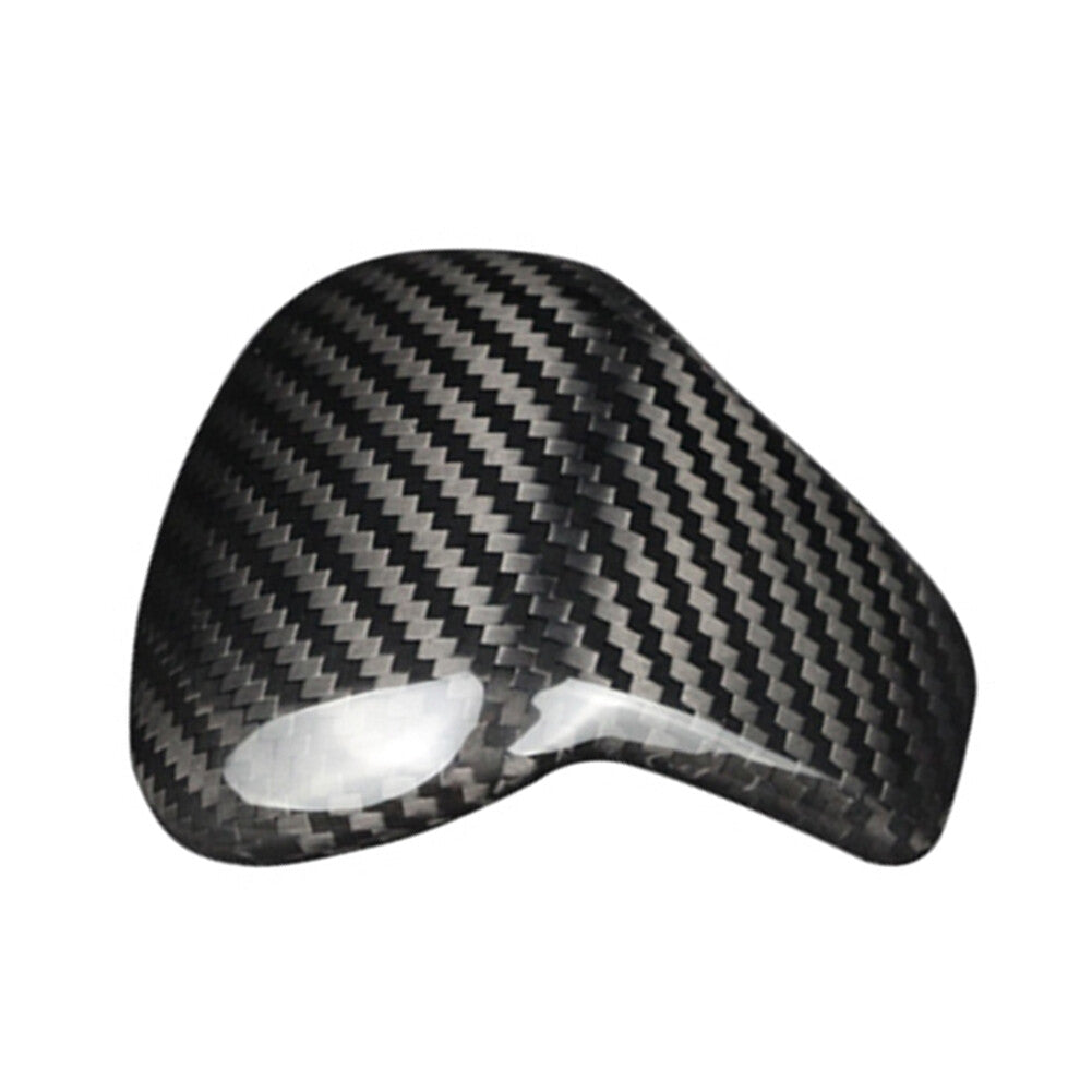 Gear Shift Knob Cover Trim Carbon Fiber Black for Volkswagen for Tiguan 2017-2023