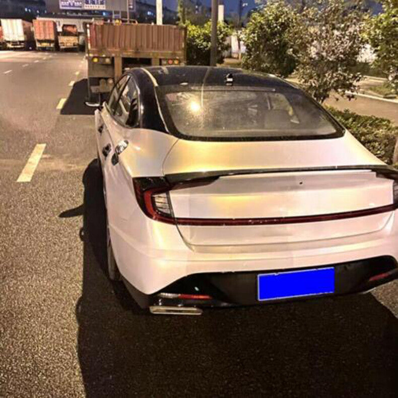 for Hyundai Sonata 2020-2023 Black sport Style Rear Trunk Spoiler Lip Tail Wing