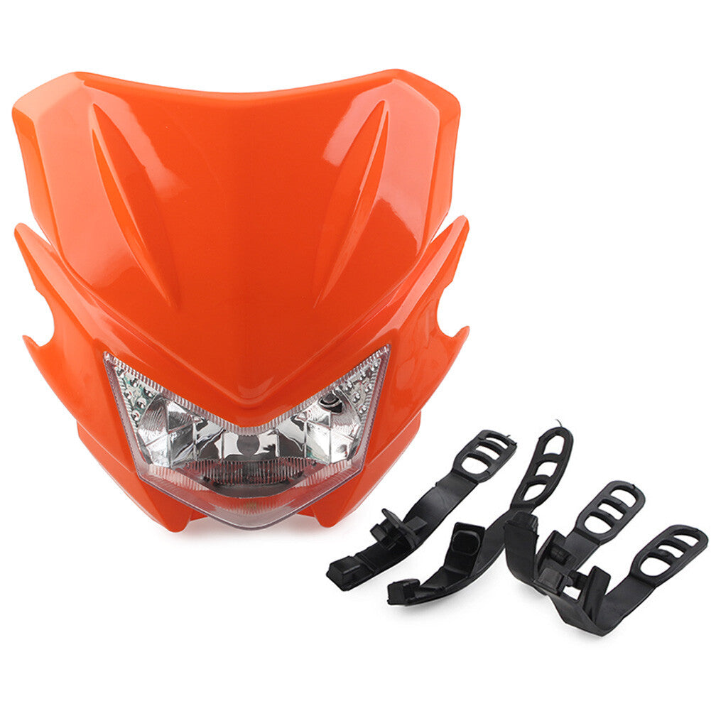 Motorcycle Fairing Headlight Lamp Hi /Lo for Street Fighter Dirt Bike Universal