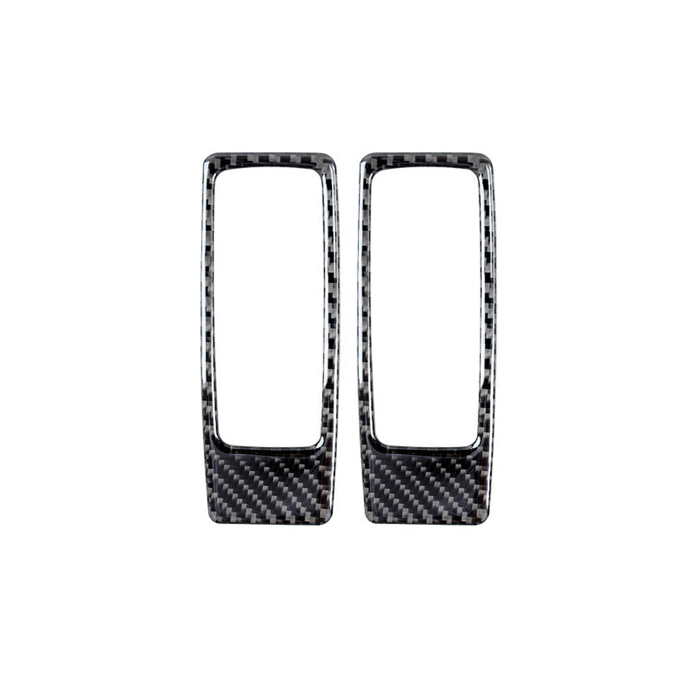Carbon Fiber Sun Visor Mirror Frame Cover Trim for BMW X5 E70 X6 E71 2008-2013