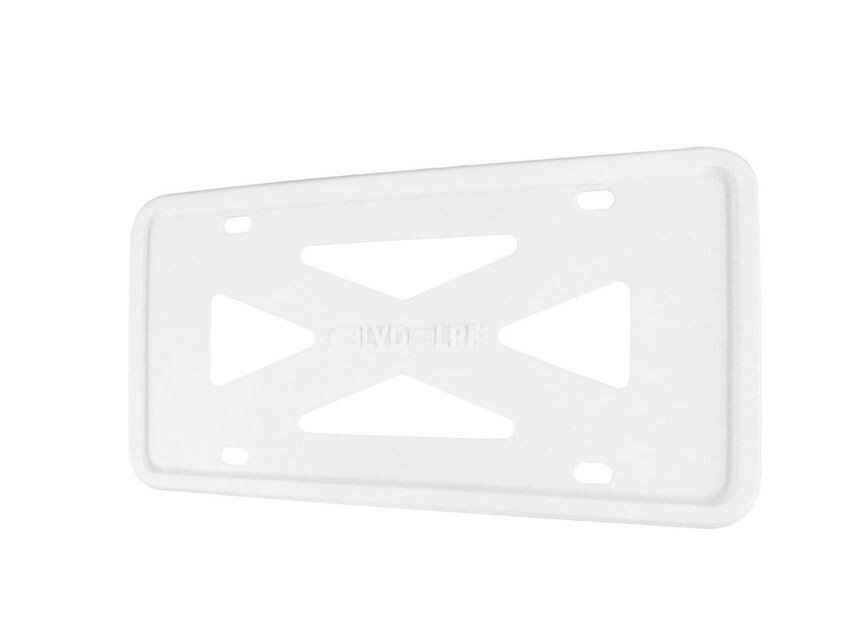 1 piece of white silicone car license plate frame cover for trunk suitable for ford