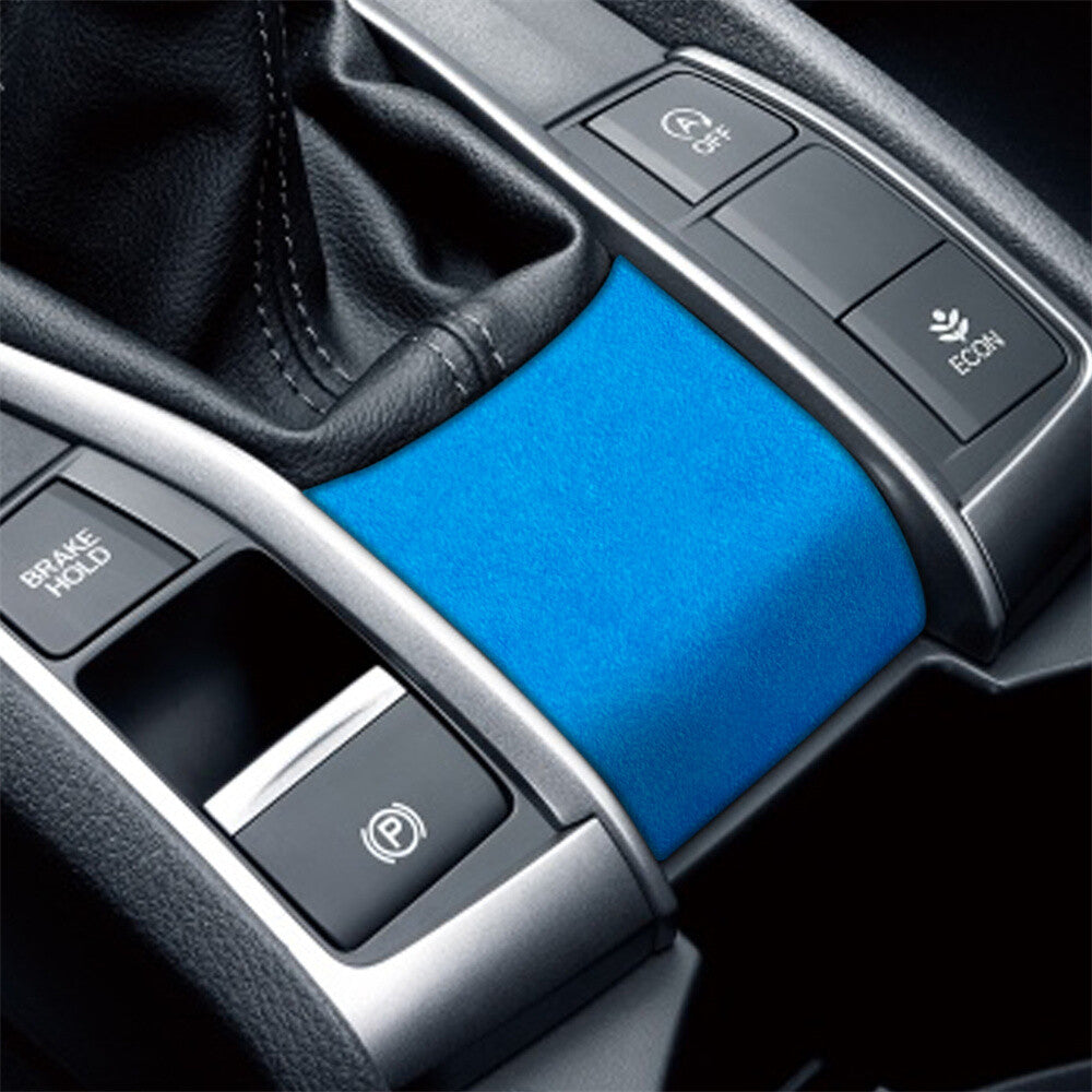 Suede Blue Console Gear Shift Lower Panel Cover Fit for Honda for Civic 10th 2016-21