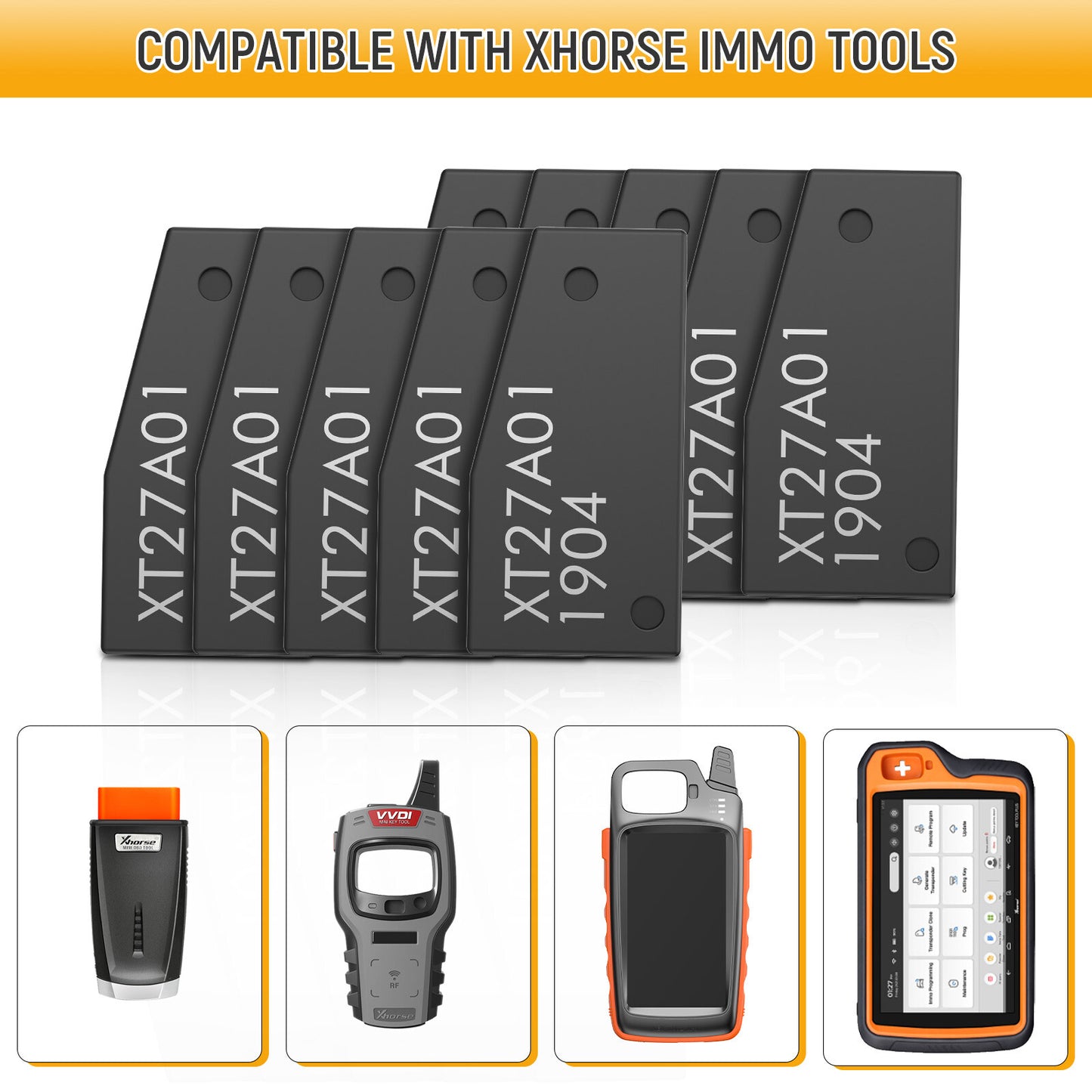 10Pcs VVDI Super Transponder Chip XT27A01 XT27A66 for VVDI2 KEY TOOL MAX