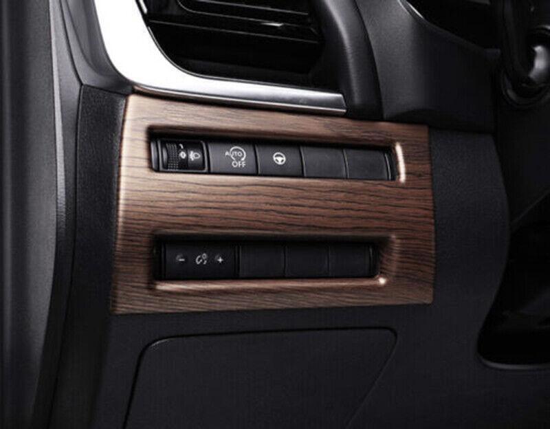 for Nissan Rogue 21-2023 Wood Grain Headlight Switch Button Cover Trim Frame 1P