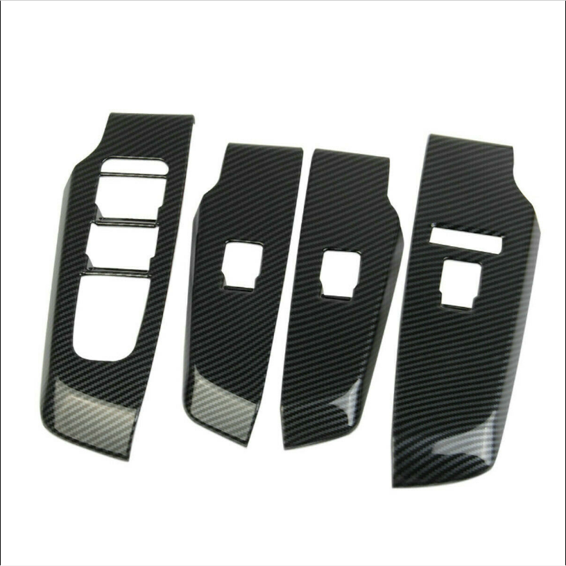 For 2022-23 for Mitsubishi Outlander Window Switch Panel Cover Trim Carbon Style ABS