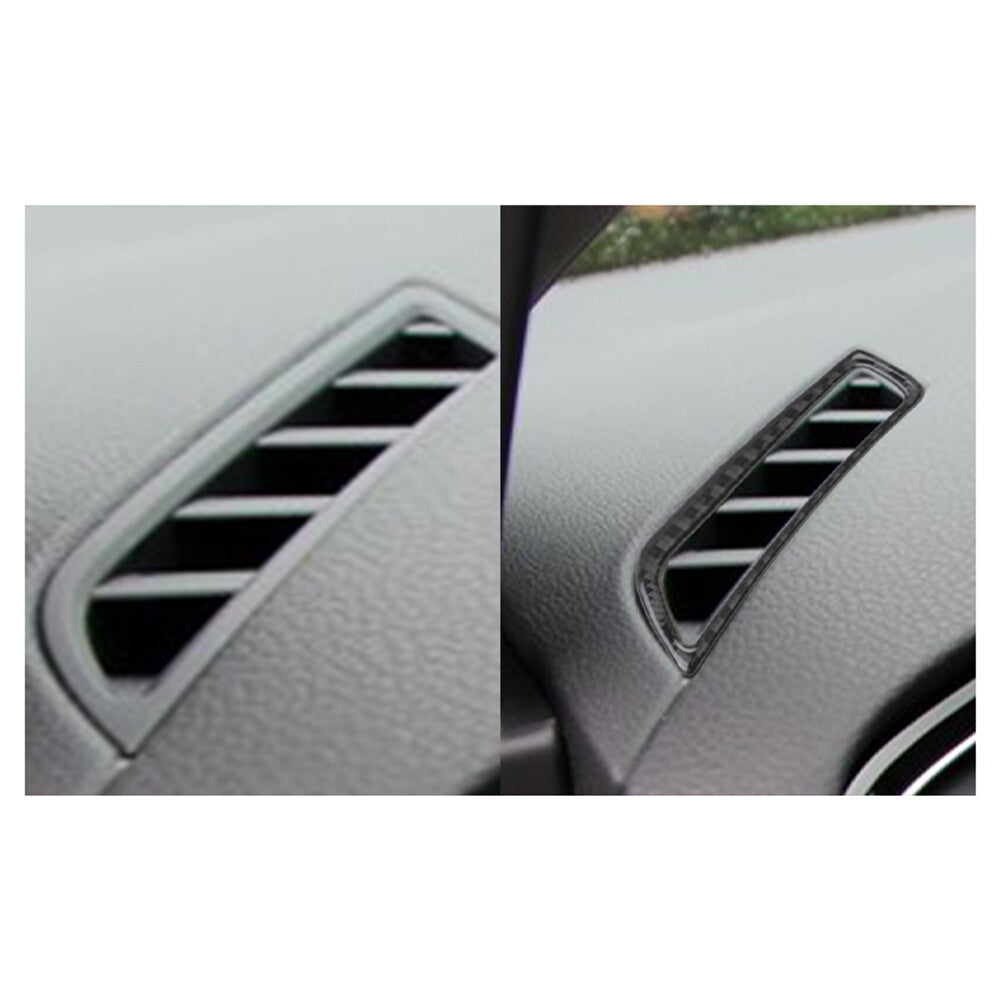 2c Dashboard Air Vent Outlet Carbon Fiber Trims for VW for Golf 8 MK8 GTI 2020-2021